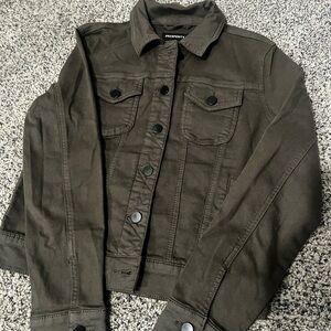 Proprietary Olive Green Jean Jacket - Women's Casual Trucker